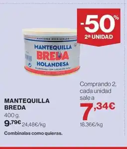 Hipercor BREDA Mantequilla oferta