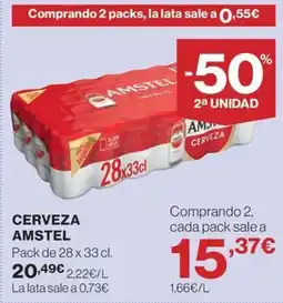 Hipercor AMSTEL Cerveza oferta