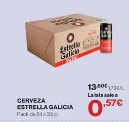 Hipercor ESTRELLA GALICIA Cerveza oferta