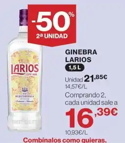 Hipercor LARIOS Ginebra oferta