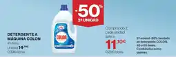 Hipercor COLON Detergente a máquina oferta