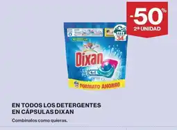 Hipercor DIXAN En todos los detergentes en cápsulas oferta