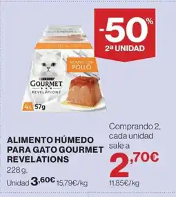 Hipercor Alimento húmedo para gato gourmet revelations oferta
