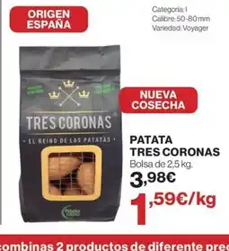 Hipercor Patata tres coronas oferta