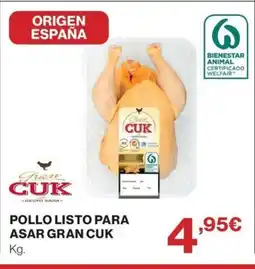 Hipercor CUK Pollo listo para asar gran oferta