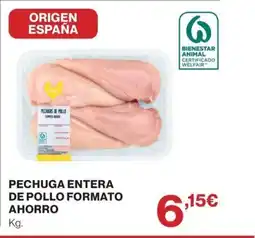 Hipercor Pechuga entera de pollo formato ahorro oferta