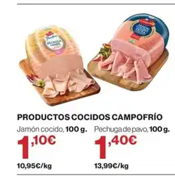 Hipercor CAMPOFRIO Productos cocidos oferta