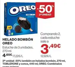 Hipercor OREO Helado bombón oferta