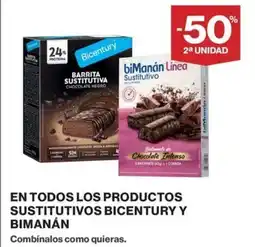 Hipercor En todos los productos sustitutivos bicentury y bimanán oferta
