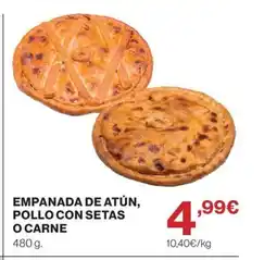 Hipercor Empanada de atún, pollo con setas o carne oferta