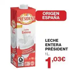 Hipercor PRÉSIDENT Leche entera oferta