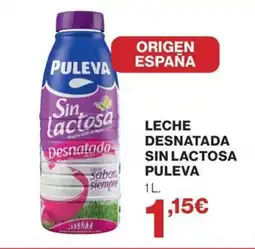 Hipercor PULEVA Leche desnatada sin lactosa oferta