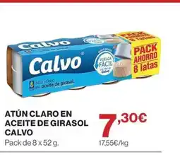 Hipercor CALVO Atún claro en aceite de girasol oferta