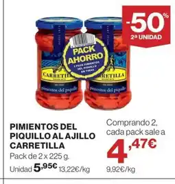 Hipercor CARRETILLA Pimientos del piquillo al ajillo oferta