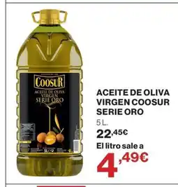 Hipercor Aceite de oliva virgen coosur serie oro oferta