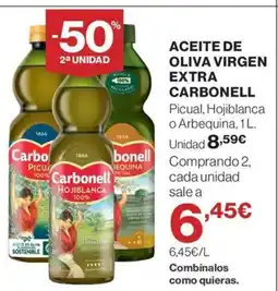 Hipercor CARBONELL Aceite de oliva virgen extra oferta