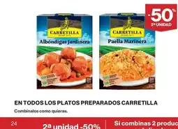 Hipercor CARRETILLA En todos los platos preparados oferta