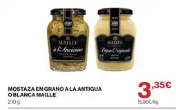 Hipercor MAILLE Mostaza en grano a la antigua o blanca oferta