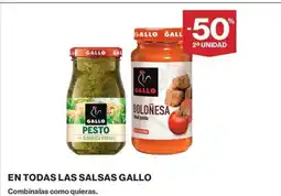 Hipercor GALLO En todas las salsas oferta