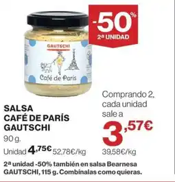 Hipercor GAUTSCHI Salsa café de parís oferta