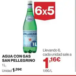 Hipercor SAN PELLEGRINO Agua con gas oferta
