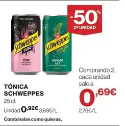 Hipercor SCHWEPPES Tónica oferta