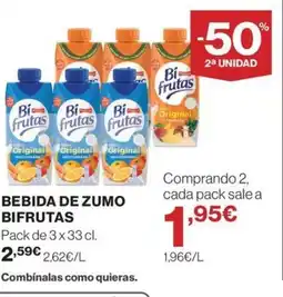 Hipercor BIFRUTAS Bebida de zumo oferta
