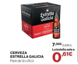 Hipercor ESTRELLA GALICIA Cerveza oferta