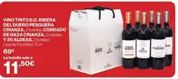 Hipercor Vino tinto d.o. ribera del duero pesquera crianza,condado de haza crianza oferta