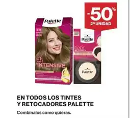 Hipercor PALETTE En todos los tintes y retocadores oferta