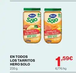 Hipercor HERO SOLO En todos los tarritos oferta