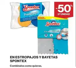 Hipercor SPONTEX En estropajos y bayetas oferta