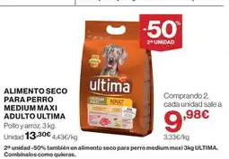 Hipercor ULTIMA Alimento seco para perro medium maxi adulto oferta