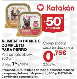 Hipercor Alimento húmedo completo para perro oferta