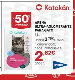 Hipercor Arena ultra-aglomerante para gato oferta