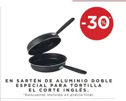 Hipercor En sartén de aluminio doble especial para tortilla el corte inglés oferta