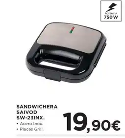 Hipercor Sandwichera saivod sw-231nx. oferta