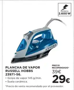 Hipercor RUSSELL HOBBS Plancha de vapor oferta