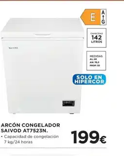 Hipercor Arcón congelador saivod at7523n oferta
