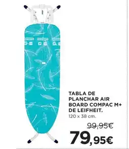 Hipercor Tabla de planchar air board compac m+ de leifheit oferta