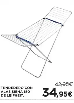 Hipercor Tendedero con alas siena 180 de leifheit oferta