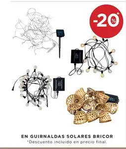 Hipercor En guirnaldas solares bricor oferta