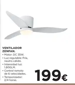 Hipercor Ventilador zenfan. oferta