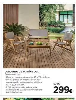 Hipercor Conjunto de jardín scot oferta