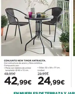 Hipercor Conjunto new timor antracita oferta