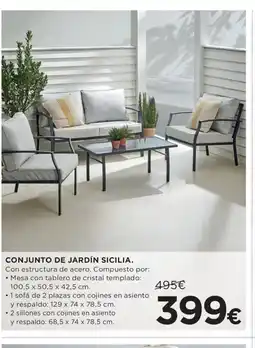 Hipercor Conjunto de jardín sicilia oferta