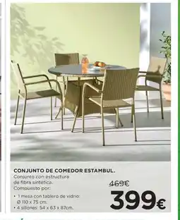 Hipercor Conjunto de comedor estambul oferta