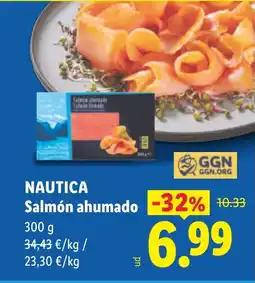 Lidl NAUTICA Salmón ahumado oferta