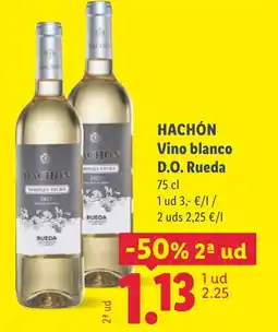 Lidl HACHÓN Vino blanco D.O. Rueda oferta