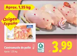 Lidl Contramuslo de pollo oferta